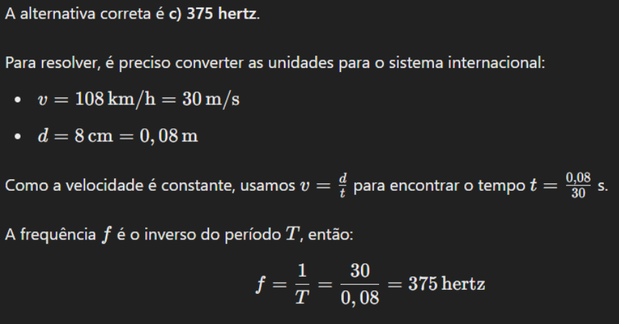 Explicação do gabarito