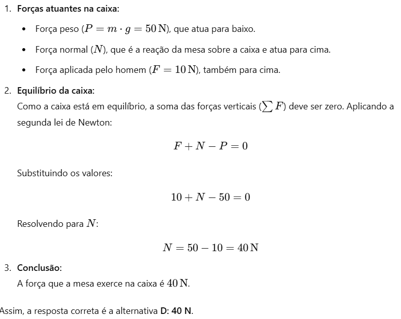 Explicação do gabarito